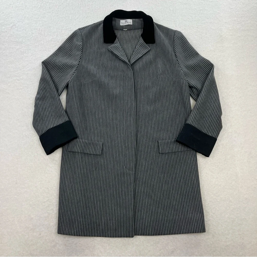 Vintage Butte Knit Wool Striped Coat - Picture 1 of 8